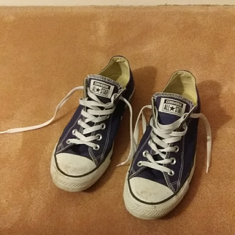 All Star Converse Navy Blue Lowtops